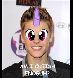 Size: 701x745 | Tagged: safe, derpibooru import, twilight sparkle, human, 1000 hours in ms paint, background pony strikes again, engrish, irl, irl human, justin bieber, justin bieber drama, nightmare fuel, op is trying to start shit, photo, what has science done