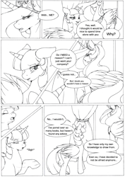 Size: 3517x4967 | Tagged: safe, artist:longinius, princess celestia, twilight sparkle, twilight sparkle (alicorn), alicorn, pony, comic:the best night ever, absurd resolution, comic, female, lesbian, shipping, twilestia