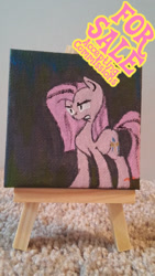 Size: 540x960 | Tagged: safe, artist:clementine blitz, pinkie pie, earth pony, pony, canvas, for sale, painting, pinkamena diane pie