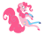 Size: 1100x900 | Tagged: safe, artist:tinyfeather, pinkie pie, earth pony, pony, female, mare, pink coat, pink mane, simple background, solo, transparent background