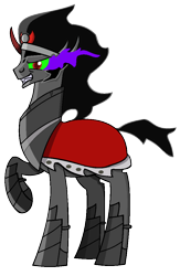 Size: 676x1040 | Tagged: safe, derpibooru import, king sombra, pony, unicorn, black mane, crystal empire, male, sharp teeth, solo, sombra eyes, stallion