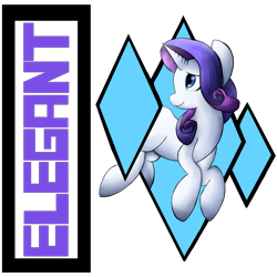 Size: 4000x4000 | Tagged: safe, artist:lyres-art, part of a set, rarity, pony, unicorn, missing cutie mark, shirt design, solo