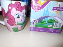 Size: 1200x900 | Tagged: safe, derpibooru import, pinkie pie, twilight sparkle, earth pony, pony, cup, merchandise, princess taza ceramica