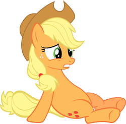 Size: 6000x5906 | Tagged: safe, artist:slb94, applejack, earth pony, pony, princess twilight sparkle (episode), absurd resolution, simple background, solo, transparent background, vector