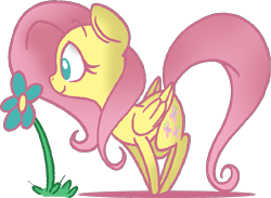 Size: 1023x749 | Tagged: safe, artist:strangiesleepy, fluttershy, pegasus, pony, female, flower, mare, solo