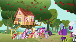 Size: 1920x1080 | Tagged: safe, derpibooru import, screencap, apple bloom, applejack, button mash, cheerilee, cotton cloudy, diamond tiara, fluttershy, liquid button, photo finish, pinkie pie, pipsqueak, rainbow dash, rarity, scootaloo, silver spoon, snails, snips, spike, sweetie belle, twilight sparkle, twilight sparkle (alicorn), twist, alicorn, dragon, earth pony, pegasus, pony, unicorn, crusaders of the lost mark, camera, colt, cutie mark crusaders, female, filly, male, mane seven, mane six, mare, the cmc's cutie marks