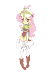 Size: 744x1054 | Tagged: safe, artist:dailycommission, fluttershy, equestria girls, humanized, solo