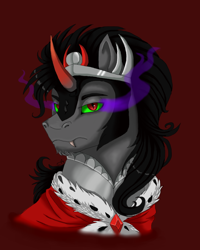 Size: 780x974 | Tagged: safe, artist:cinders-and-ashes, derpibooru import, king sombra, pony, unicorn, handsome, sideburns, solo, stupid sexy sombra