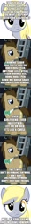 Size: 500x3559 | Tagged: safe, edit, edited screencap, screencap, derpy hooves, doctor whooves, comic, doctor who, hearts and hooves day, holiday, screencap comic, the doctor, valentine's day