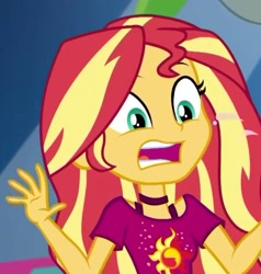 Size: 619x651 | Tagged: safe, screencap, sunset shimmer, better together, equestria girls, i'm on a yacht, female, solo