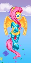 Size: 370x739 | Tagged: safe, artist:1nakir1, fluttershy, pegasus, pony, clothes, socks, solo