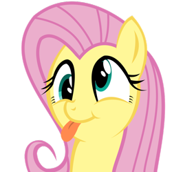 Size: 896x892 | Tagged: safe, artist:kuren247, fluttershy, pegasus, pony, cute, derp, shyabetes, silly, silly pony, simple background, tongue out, transparent background, vector