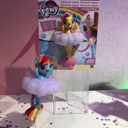 Size: 750x750 | Tagged: safe, derpibooru import, fluttershy, rainbow dash, seapony (g4), my little pony: the movie, rainbow roadtrip, bubble, seaponified, seapony fluttershy, seapony rainbow dash, species swap, toy, toy fair 2019