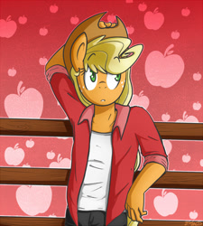 Size: 800x889 | Tagged: safe, artist:nolycs, applejack, applejack (male), anthro, rule 63, solo