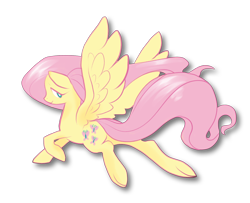 Size: 1200x976 | Tagged: safe, artist:peachiekeenie, fluttershy, pegasus, pony, female, mare, solo, tumblr