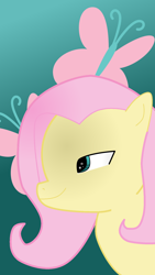 Size: 1046x1853 | Tagged: safe, artist:elusive, fluttershy, pegasus, pony, bust, gradient background, portrait, solo