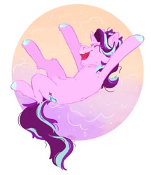Size: 900x1040 | Tagged: safe, artist:kittycoot, starlight glimmer, pony, unicorn, jumping, solo