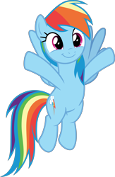 Size: 3646x5606 | Tagged: safe, artist:pink1ejack, derpibooru import, rainbow dash, pegasus, pony, the end in friend, absurd resolution, cute, dashabetes, female, flying, hooves in air, simple background, smiling, solo, transparent background, vector