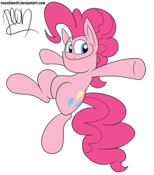 Size: 1024x1161 | Tagged: safe, artist:neoncel, pinkie pie, earth pony, pony, simple background, solo, transparent background