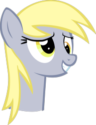 Size: 6119x8000 | Tagged: safe, artist:mrkat7214, derpy hooves, pegasus, pony, absurd resolution, bust, derp, female, grin, mare, portrait, simple background, smiling, solo, transparent background, vector