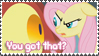 Size: 99x56 | Tagged: safe, artist:aletheiia90, fluttershy, dragon, pegasus, pony, deviantart stamp, female, mare