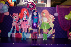 Size: 2048x1371 | Tagged: safe, derpibooru import, fluttershy, pinkie pie, twilight sparkle, human, equestria girls, balloon, clothes, irl, irl human, kigurumi, mask, peruvian nightmare squad, photo, superman, uncanny valley, wat