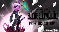 Size: 892x491 | Tagged: safe, derpibooru import, twilight sparkle, pony, semi-anthro, bipedal, figure, future twilight, irl, photo, solo, toy, vinyl, welovefine