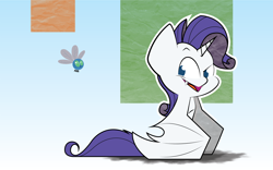 Size: 9098x5663 | Tagged: safe, artist:dalehogg, rarity, bat pony, parasprite, pony, absurd resolution, race swap, raribat, solo