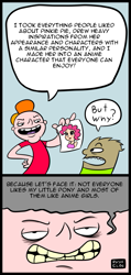 Size: 475x1000 | Tagged: safe, artist:rusheloc, edit, pinkie pie, human, comic, humanized, humor