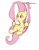 Size: 978x1255 | Tagged: safe, artist:imalou, fluttershy, pegasus, pony, cute, female, mare, prehensile mane, shyabetes, solo