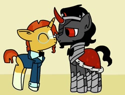 Size: 852x652 | Tagged: safe, artist:thefanficfanpony, derpibooru import, king sombra, sunburst, pony, unicorn, gay, male, shipping, somburst