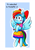 Size: 2902x4088 | Tagged: safe, artist:mustachedbain, derpibooru import, rainbow dash, pegasus, pony, alternate hairstyle, bow, clothes, cute, dashabetes, dress, female, hair bow, mare, pewdiepie, smiling, solo