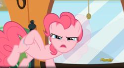 Size: 1659x919 | Tagged: safe, screencap, pinkie pie, earth pony, pony, party pooped, female, mare, pink coat, solo