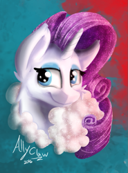 Size: 535x722 | Tagged: safe, artist:allyclaw, rarity, pony, unicorn, female, horn, mare, solo, white coat