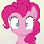 Size: 1000x1000 | Tagged: safe, screencap, pinkie pie, earth pony, pony, party pooped, :i, crazy face, faic, solo, wide eyes