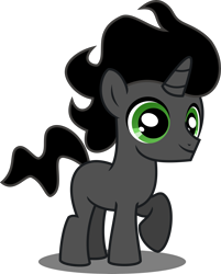 Size: 4000x4967 | Tagged: safe, artist:orin331, derpibooru import, idw, king sombra, pony, unicorn, spoiler:comicfiendshipismagic1, absurd resolution, colt, colt sombra, cute, idw showified, male, raised hoof, simple background, smiling, solo, sombradorable, transparent background, vector, younger