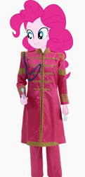 Size: 386x796 | Tagged: safe, pinkie pie, equestria girls, party pooped, clothes, costume, pinko starr, reference, ringo starr, sgt. pepper's lonely hearts club band, solo, the beatles