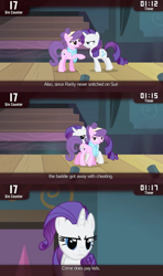 Size: 640x1080 | Tagged: safe, screencap, rarity, suri polomare, pony, unicorn, rarity takes manehattan, cinemare sins