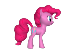 Size: 1200x900 | Tagged: safe, pinkie pie, earth pony, pony, 3d, female, mare, on side, ponylumen, solo