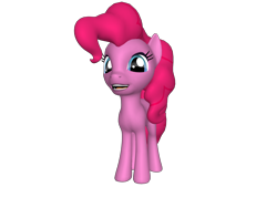 Size: 1200x900 | Tagged: safe, pinkie pie, earth pony, pony, 3d, cute, cute face, female, mare, ponylumen, smiling, solo