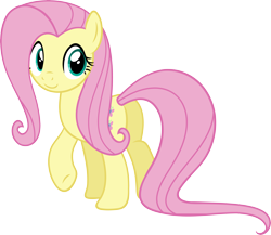 Size: 6000x5209 | Tagged: safe, artist:slb94, fluttershy, pegasus, pony, absurd resolution, looking back, plot, simple background, transparent background, vector