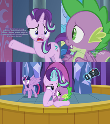Size: 1920x2160 | Tagged: safe, artist:agrol, artist:itv-canterlot, artist:memnoch, edit, edited screencap, screencap, spike, starlight glimmer, twilight sparkle, twilight sparkle (alicorn), alicorn, dragon, pony, unicorn, memories and more, spoiler:memories and more, spoiler:mlp friendship is forever, book, camera, duo, female, hundreds of users filter this tag, kiss mark, lipstick, male, scrapbook, shipping, sparlight, straight, winged spike
