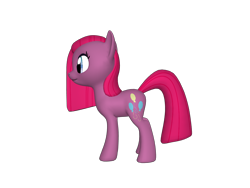 Size: 1200x900 | Tagged: safe, pinkie pie, pony, 3d, female, mare, pinkamena diane pie, ponylumen, side view, solo, straight hair