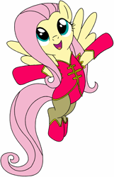 Size: 823x1280 | Tagged: safe, artist:blondenobody, fluttershy, pegasus, pony, ace attorney, clothes, crossover, regina berry