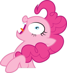 Size: 6000x6529 | Tagged: safe, artist:dasprid, pinkie pie, earth pony, pony, party pooped, .svg available, absurd resolution, simple background, solo, transparent background, vector