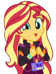 Size: 1558x2048 | Tagged: safe, artist:php77, editor:php77, sunset shimmer, better together, equestria girls, background removed, how to backstage, simple background, solo, transparent background