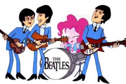 Size: 625x417 | Tagged: safe, pinkie pie, equestria girls, party pooped, george harrison, john lennon, meme, paul mccartney, pinko starr, the beatles