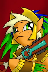 Size: 853x1280 | Tagged: safe, artist:wedgeantilleszdgj, applejack, earth pony, pony, captain lehi, mormons, religion, solo