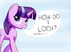 Size: 1280x939 | Tagged: safe, artist:trackheadtherobopony, starlight glimmer, pony, unicorn, spoiler:harvesting memories, alternate hairstyle, bronybait, solo, starlight sparkle, text