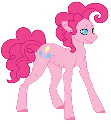 Size: 814x912 | Tagged: safe, artist:wolfiejay, bubble berry, pinkie pie, earth pony, pony, rule 63, simple background, solo, transparent background